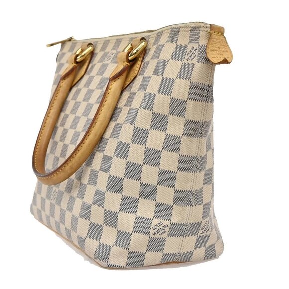 LOUIS VUITTON Saleya PM Hand Bag Damier Azur Leather White France - Picture 2 of 16